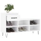vidaXL Mueble zapatero madera contrachapada blanco brillo 102x36x60 cm vidaXL Mueble zapatero madera contrachapada blanco brillo 102x36x60 cm