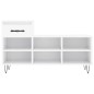 vidaXL Mueble zapatero madera contrachapada blanco brillo 102x36x60 cm vidaXL Mueble zapatero madera contrachapada blanco brillo 102x36x60 cm