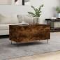vidaXL Mesa de centro madera contrachapada roble ahumado 90x44,5x45 cm vidaXL Mesa de centro madera contrachapada roble ahumado 90x44,5x45 cm
