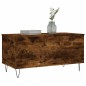 vidaXL Mesa de centro madera contrachapada roble ahumado 90x44,5x45 cm vidaXL Mesa de centro madera contrachapada roble ahumado 90x44,5x45 cm