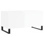 vidaXL Mesa de centro madera contrachapada blanco brillo 90x44,5x45 cm