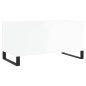 vidaXL Mesa de centro madera contrachapada blanco brillo 90x44,5x45 cm