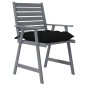 vidaXL Sillas de comedor jardín con cojines 4 uds madera maciza acacia vidaXL Sillas de comedor jardín con cojines 4 uds madera maciza acacia