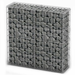 vidaXL Cesta para muro de gaviones de alambre galvanizado 100x100x30cm 