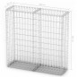 vidaXL Cesta para muro de gaviones de alambre galvanizado 100x100x30cm 