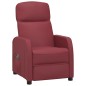 vidaXL Sillón de masaje eléctrico cuero sintético rojo tinto vidaXL Sillón de masaje eléctrico cuero sintético rojo tinto