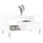 vidaXL Mesa de centro madera contrachapada blanca 90x49x45 cm vidaXL Mesa de centro madera contrachapada blanca 90x49x45 cm