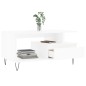 vidaXL Mesa de centro madera contrachapada blanca 90x49x45 cm vidaXL Mesa de centro madera contrachapada blanca 90x49x45 cm