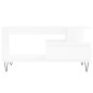 vidaXL Mesa de centro madera contrachapada blanca 90x49x45 cm vidaXL Mesa de centro madera contrachapada blanca 90x49x45 cm