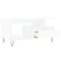 vidaXL Mesa de centro madera contrachapada blanca 90x49x45 cm vidaXL Mesa de centro madera contrachapada blanca 90x49x45 cm