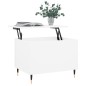 vidaXL Mesa de centro madera contrachapada blanco 60x44,5x45 cm vidaXL Mesa de centro madera contrachapada blanco 60x44,5x45 cm