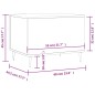 vidaXL Mesa de centro madera contrachapada blanco 60x44,5x45 cm vidaXL Mesa de centro madera contrachapada blanco 60x44,5x45 cm