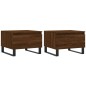 vidaXL Mesas de centro 2 uds madera ingeniería roble marrón 50x46x35cm vidaXL Mesas de centro 2 uds madera ingeniería roble marrón 50x46x35cm