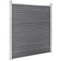 vidaXL Valla de jardín de WPC gris 353x186 cm vidaXL Valla de jardín de WPC gris 353x186 cm