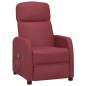 vidaXL Sillón de masaje de cuero sintético rojo tinto vidaXL Sillón de masaje de cuero sintético rojo tinto
