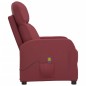 vidaXL Sillón de masaje de cuero sintético rojo tinto vidaXL Sillón de masaje de cuero sintético rojo tinto