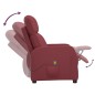 vidaXL Sillón de masaje de cuero sintético rojo tinto vidaXL Sillón de masaje de cuero sintético rojo tinto