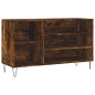 vidaXL Mueble zapatero madera contrachapada roble ahumado 102x36x60 cm vidaXL Mueble zapatero madera contrachapada roble ahumado 102x36x60 cm