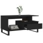 vidaXL Mesa de centro madera contrachapada negro 90x49x45 cm vidaXL Mesa de centro madera contrachapada negro 90x49x45 cm