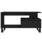 vidaXL Mesa de centro madera contrachapada negro 90x49x45 cm vidaXL Mesa de centro madera contrachapada negro 90x49x45 cm
