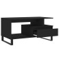 vidaXL Mesa de centro madera contrachapada negro 90x49x45 cm vidaXL Mesa de centro madera contrachapada negro 90x49x45 cm