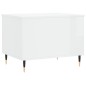 vidaXL Mesa de centro madera contrachapada blanco brillo 60x44,5x45 cm vidaXL Mesa de centro madera contrachapada blanco brillo 60x44,5x45 cm