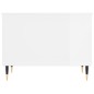 vidaXL Mesa de centro madera contrachapada blanco brillo 60x44,5x45 cm vidaXL Mesa de centro madera contrachapada blanco brillo 60x44,5x45 cm