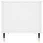 vidaXL Mesa de centro madera contrachapada blanco brillo 60x44,5x45 cm vidaXL Mesa de centro madera contrachapada blanco brillo 60x44,5x45 cm