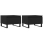 vidaXL Mesas de centro 2 uds madera de ingeniería negro 50x46x35 cm vidaXL Mesas de centro 2 uds madera de ingeniería negro 50x46x35 cm