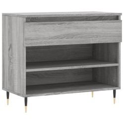 vidaXL Mueble zapatero madera contrachapada gris Sonoma 70x36x60 cm