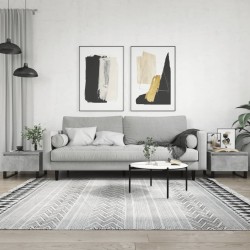 vidaXL Mesas centro 2 uds madera ingeniería gris hormigón 50x46x35 cm