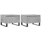 vidaXL Mesas centro 2 uds madera ingeniería gris hormigón 50x46x35 cm vidaXL Mesas centro 2 uds madera ingeniería gris hormigón 50x46x35 cm