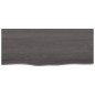 vidaXL Encimera de baño madera maciza tratada gris oscuro 100x40x2 cm vidaXL Encimera de baño madera maciza tratada gris oscuro 100x40x2 cm