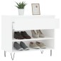 vidaXL Mueble zapatero madera contrachapada blanco 70x36x60 cm vidaXL Mueble zapatero madera contrachapada blanco 70x36x60 cm