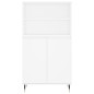 vidaXL Aparador alto madera contrachapada blanco 60x36x110 cm vidaXL Aparador alto madera contrachapada blanco 60x36x110 cm