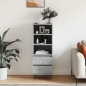 vidaXL Aparador alto madera contrachapada gris hormigón 40x36x110 cm vidaXL Aparador alto madera contrachapada gris hormigón 40x36x110 cm