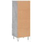 vidaXL Aparador alto madera contrachapada gris hormigón 40x36x110 cm vidaXL Aparador alto madera contrachapada gris hormigón 40x36x110 cm