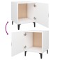 vidaXL Mesitas de noche 2 unidades madera contrachapada blanca vidaXL Mesitas de noche 2 unidades madera contrachapada blanca
