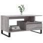 vidaXL Mesa de centro madera contrachapada gris Sonoma 90x49x45 cm vidaXL Mesa de centro madera contrachapada gris Sonoma 90x49x45 cm