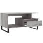 vidaXL Mesa de centro madera contrachapada gris Sonoma 90x49x45 cm vidaXL Mesa de centro madera contrachapada gris Sonoma 90x49x45 cm
