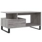 vidaXL Mesa de centro madera contrachapada gris Sonoma 90x49x45 cm vidaXL Mesa de centro madera contrachapada gris Sonoma 90x49x45 cm