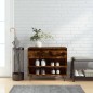 vidaXL Mueble zapatero madera contrachapada roble ahumado 70x36x60 cm vidaXL Mueble zapatero madera contrachapada roble ahumado 70x36x60 cm