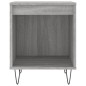 vidaXL Mesita de noche 2 uds madera ingeniería gris Sonoma 40x35x50 cm