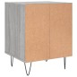 vidaXL Mesita de noche 2 uds madera ingeniería gris Sonoma 40x35x50 cm