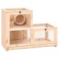 vidaXL Jaula para hámster madera maciza abeto 81x40x60 cm vidaXL Jaula para hámster madera maciza abeto 81x40x60 cm