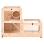 vidaXL Jaula para hámster madera maciza abeto 81x40x60 cm vidaXL Jaula para hámster madera maciza abeto 81x40x60 cm