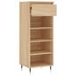 vidaXL Mueble zapatero madera contrachapada roble Sonoma 40x36x105 cm vidaXL Mueble zapatero madera contrachapada roble Sonoma 40x36x105 cm