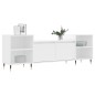 vidaXL Mueble para TV madera contrachapada blanco 160x35x55 cm vidaXL Mueble para TV madera contrachapada blanco 160x35x55 cm