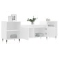 vidaXL Mueble para TV madera contrachapada blanco 160x35x55 cm vidaXL Mueble para TV madera contrachapada blanco 160x35x55 cm