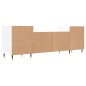 vidaXL Mueble para TV madera contrachapada blanco 160x35x55 cm vidaXL Mueble para TV madera contrachapada blanco 160x35x55 cm